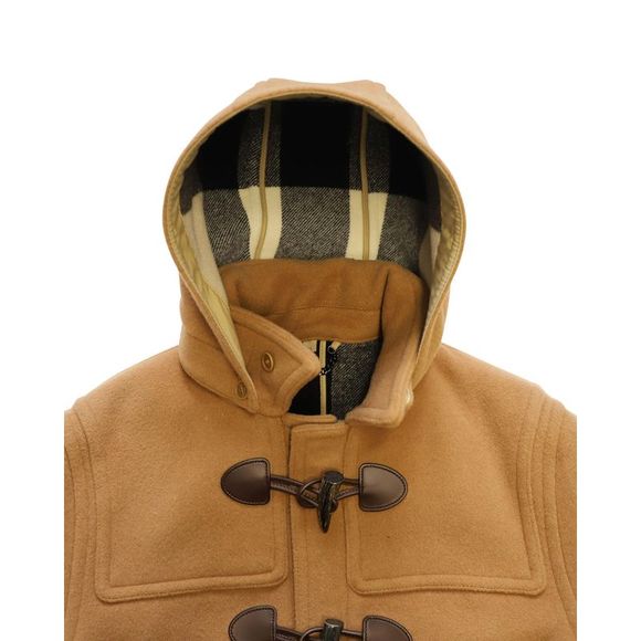 Pre Loved Burberry Burwood Duffle Coat in Camel Wool - Picture 3 of 5